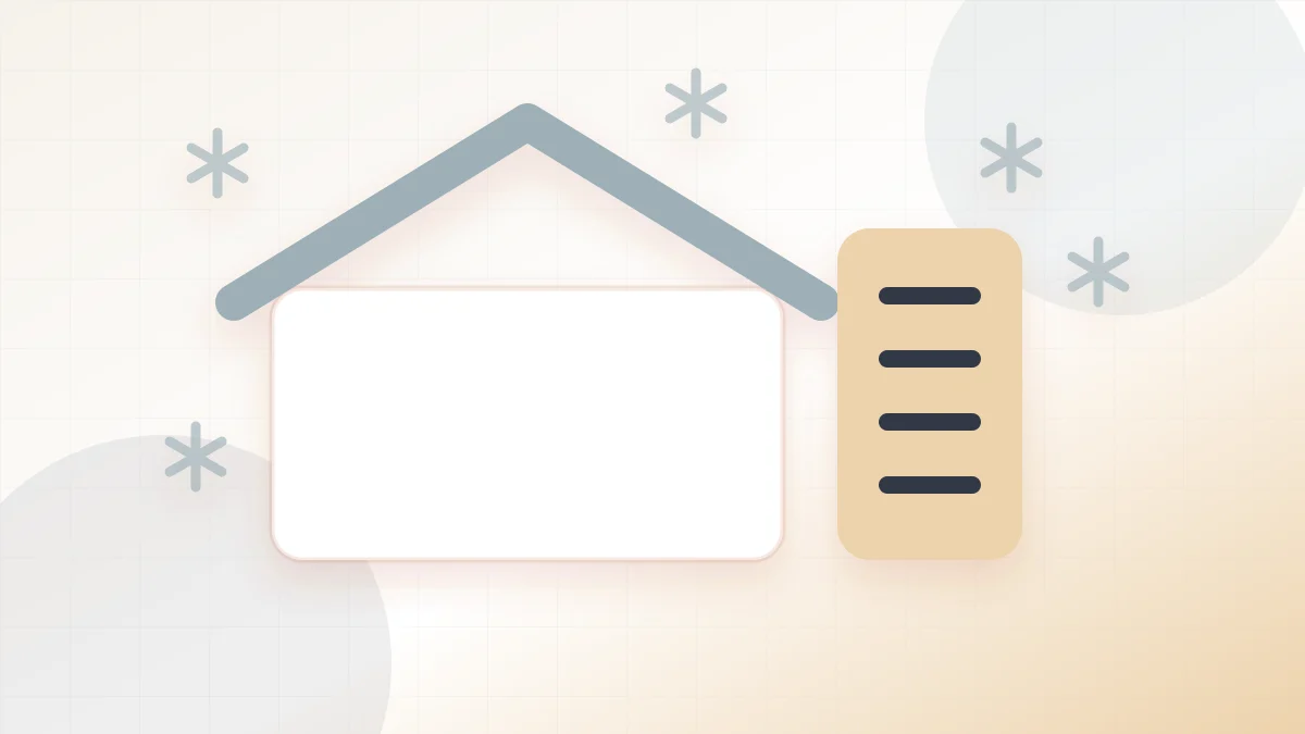 Illustration of a winter property maintenance checklist for a heated building
