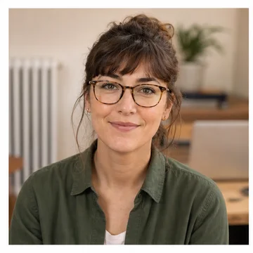 Portrait-style editorial visual for the research role